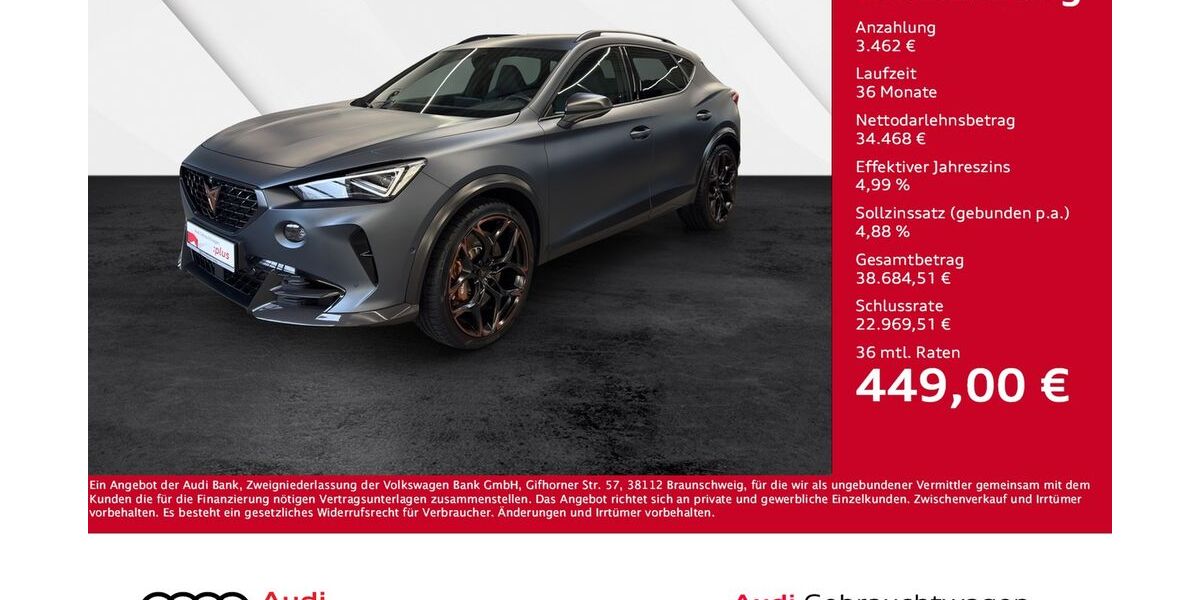 Cupra Formentor 66.450 km 37.930 &euro; Giessen 35394