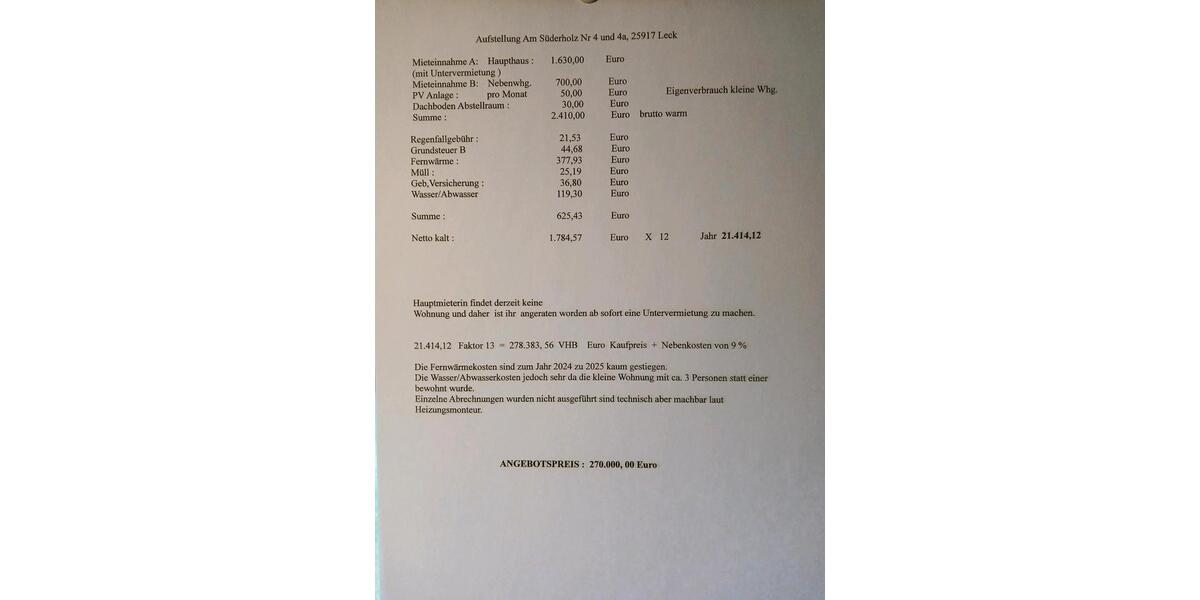 Einfamilienhaus,Leck 8 zimmer