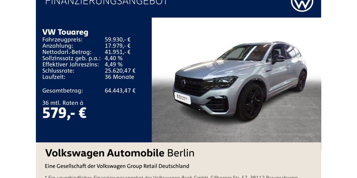 VW Touareg 39.960 km 59.930 &euro; Berlin 10587