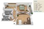 Etagenwohnung Minden Innenstadt - 3 Zimmer, 66 m&sup2;, 549&euro; | Angebot:26891401