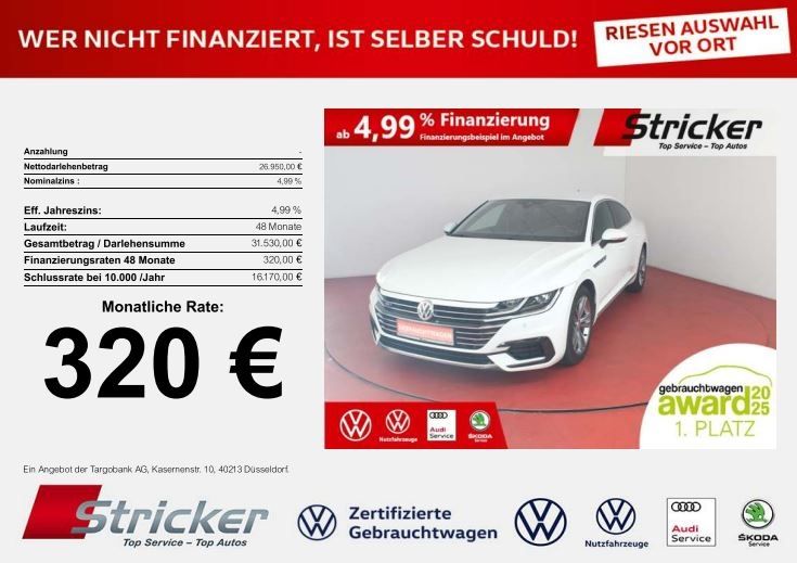 VW Arteon 44.308 km 26.949 € Horn-Bad Meinberg 32805