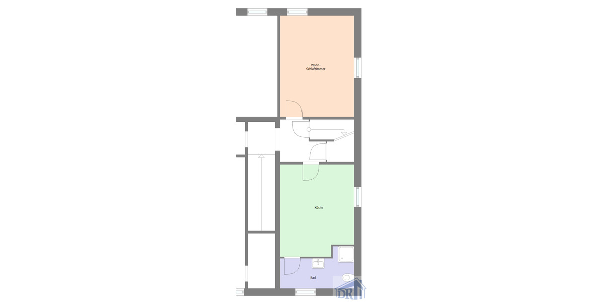 Etagenwohnung Ebersbach-Neugersdorf Neugersdorf - 1 Zimmer, 40 m&sup2;, 180&euro; | Angebot:26490333