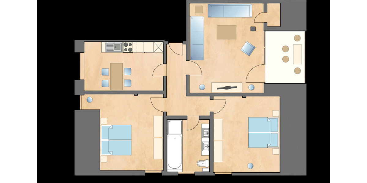 3-Zimmerwohnung auf Usedom - Lieper Winkel 3 zimmer
