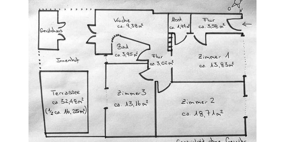 Erdgeschoßwohnung Hamburg Winterhude - 3 Zimmer, 84 m&sup2;, 795.000&euro; | Angebot:24612964