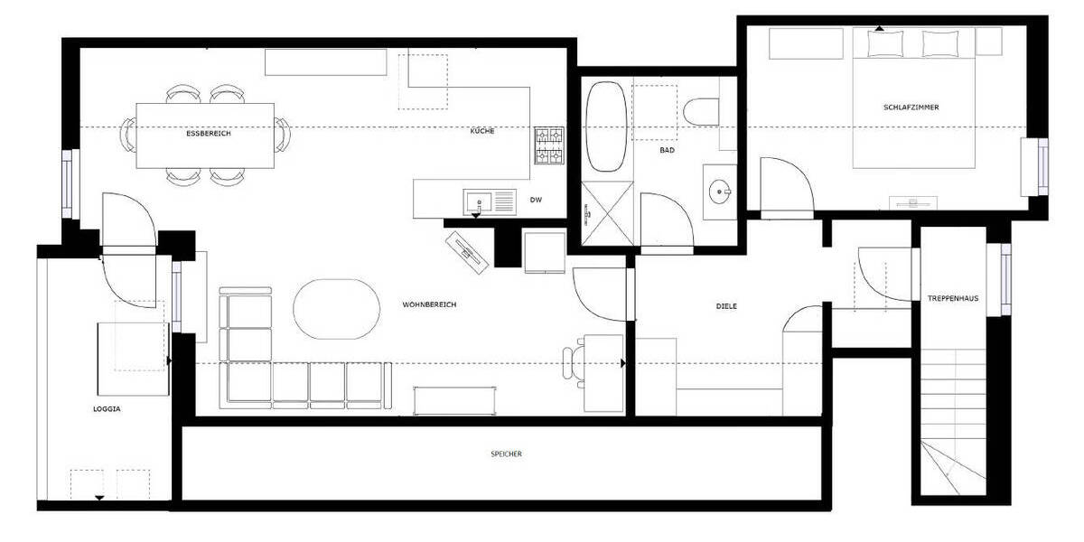 Etagenwohnung Bad Aibling Willing - 2 Zimmer, 60 m&sup2;, 940&euro; | Angebot:26318092