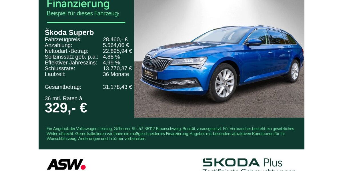 Skoda Superb 94.900 km 27.490 &euro; Heilbronn 74076