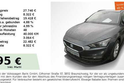 Seat Leon 1.250 km 27.740 &euro; Nürnberg 90441