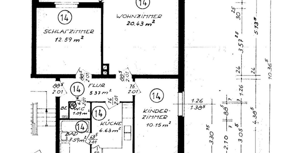 Bezugsfertige,neu sanierte 3-Zimmer-Erdgeschosswohnung mit Loggia 3 zimmer