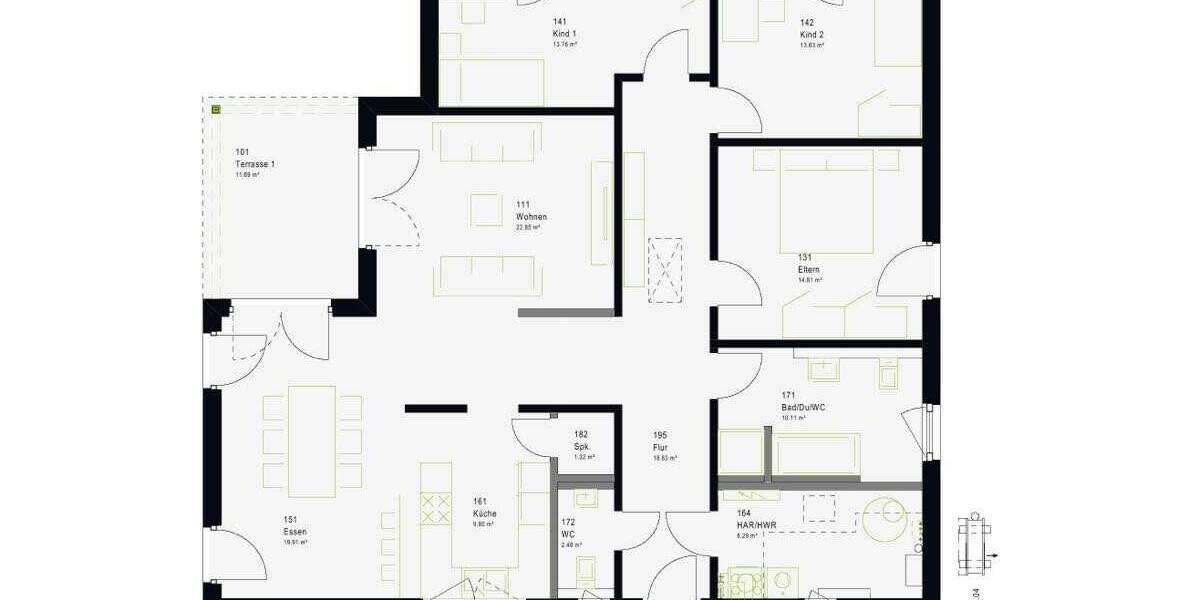 Bungalow Altwigshagen - 4 Zimmer, 147 m&sup2;, 343.000&euro; | Angebot:26797251