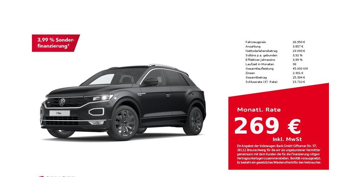 VW T-Roc 44.950 km 26.950 &euro; Bad Oldesloe 23843