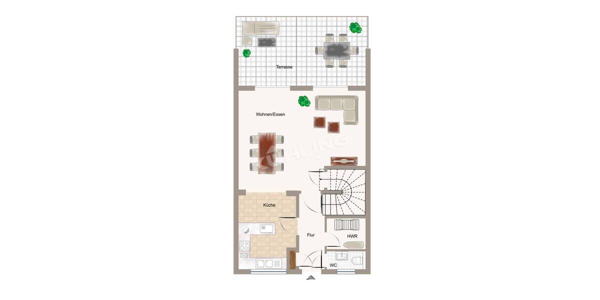 Reihenmittelhaus Vechta - 4 Zimmer, 96 m&sup2;, 359.000&euro; | Angebot:26419063