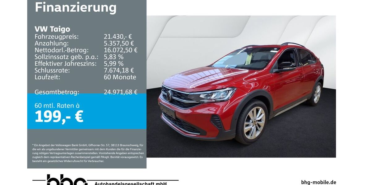 VW Taigo 25.120 km 21.430 &euro; Balingen 72336
