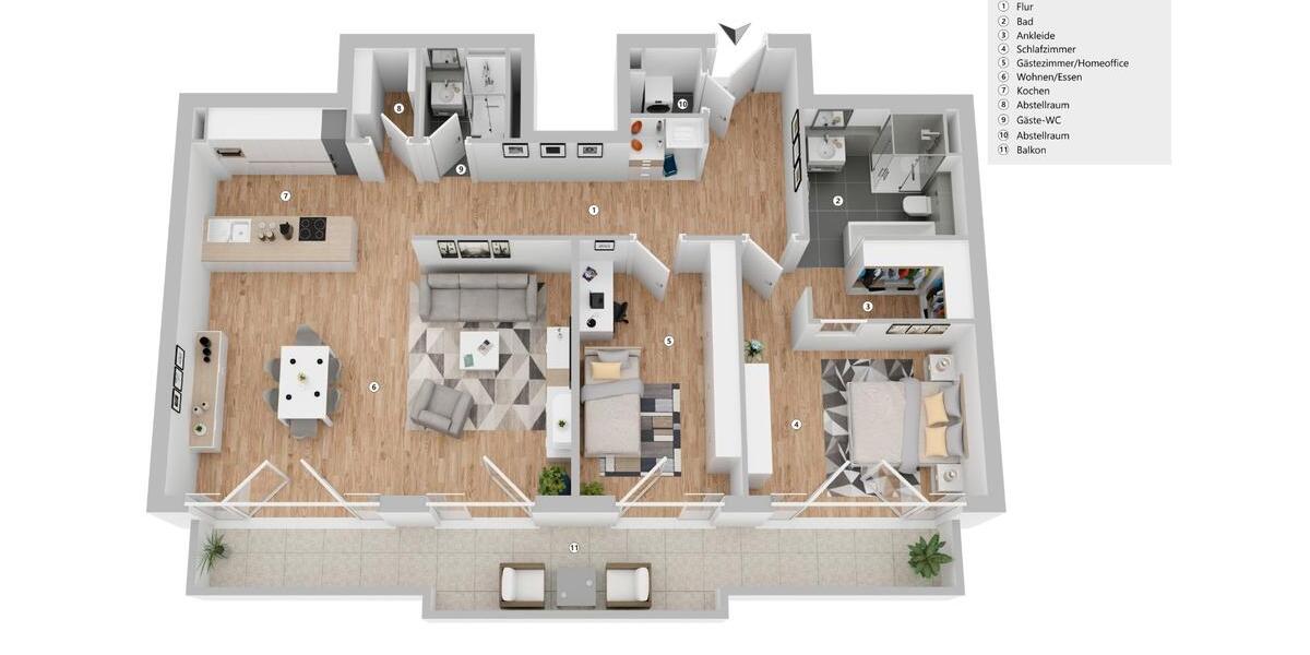 Etagenwohnung Hamburg Stellingen - 3 Zimmer, 114 m&sup2;, 796.000&euro; | Angebot:26101831