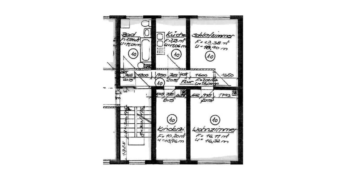 Etagenwohnung Wurzen Burkartshain - 3 Zimmer, 60 m&sup2;, 15.000&euro; | Angebot:24725253
