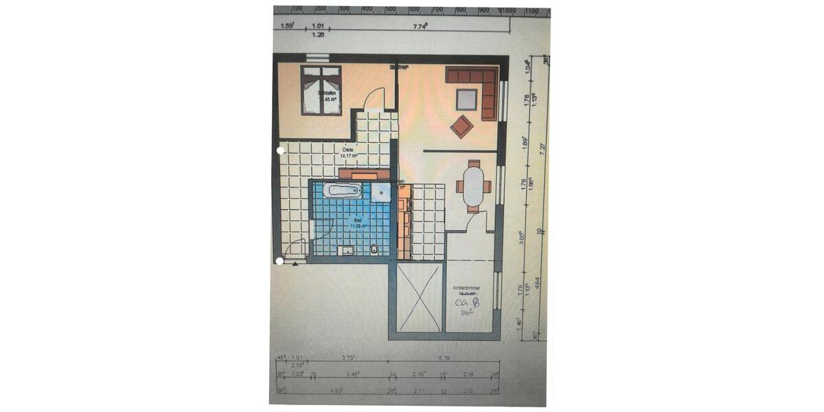 Erdgeschoßwohnung Weinböhla - 2.5 Zimmer, 79 m&sup2;, 780&euro; | Angebot:26149047