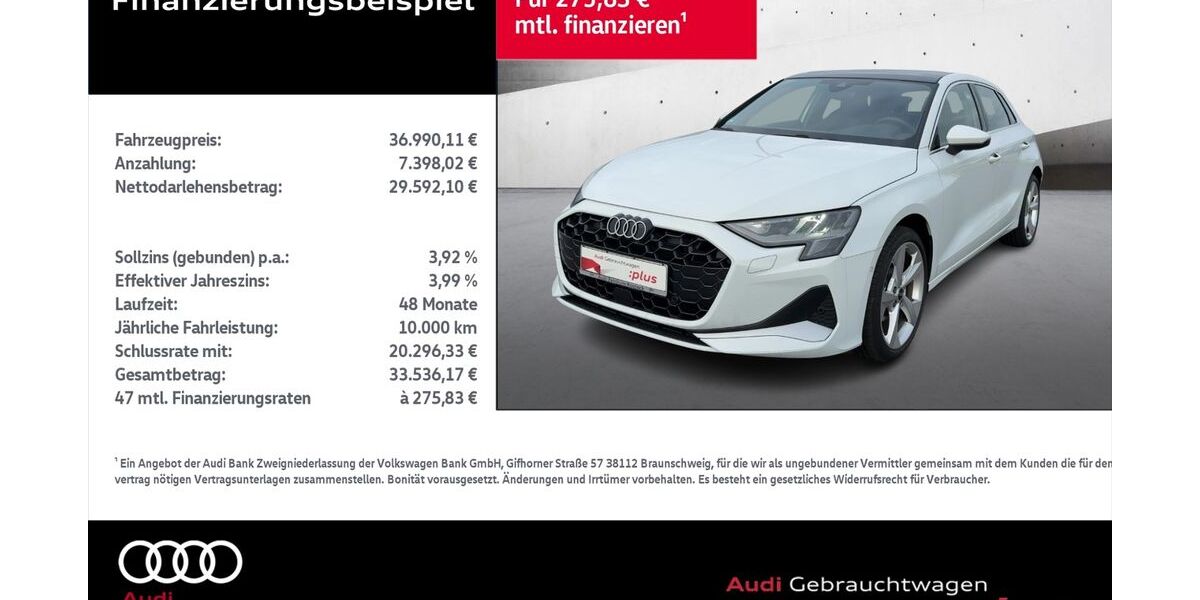 Audi A3 8.296 km 34.990 &euro; Rostock 18059