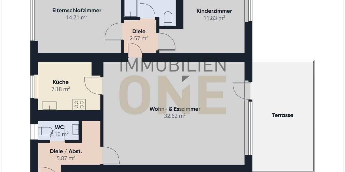 Etagenwohnung Bad Abbach - 3 Zimmer, 82 m&sup2;, 280.000&euro; | Angebot:26107035