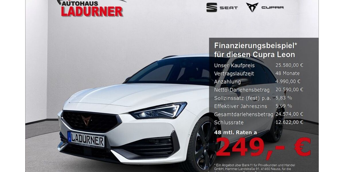 Cupra Leon 37.650 km 25.580 &euro; Tuttlingen 78532