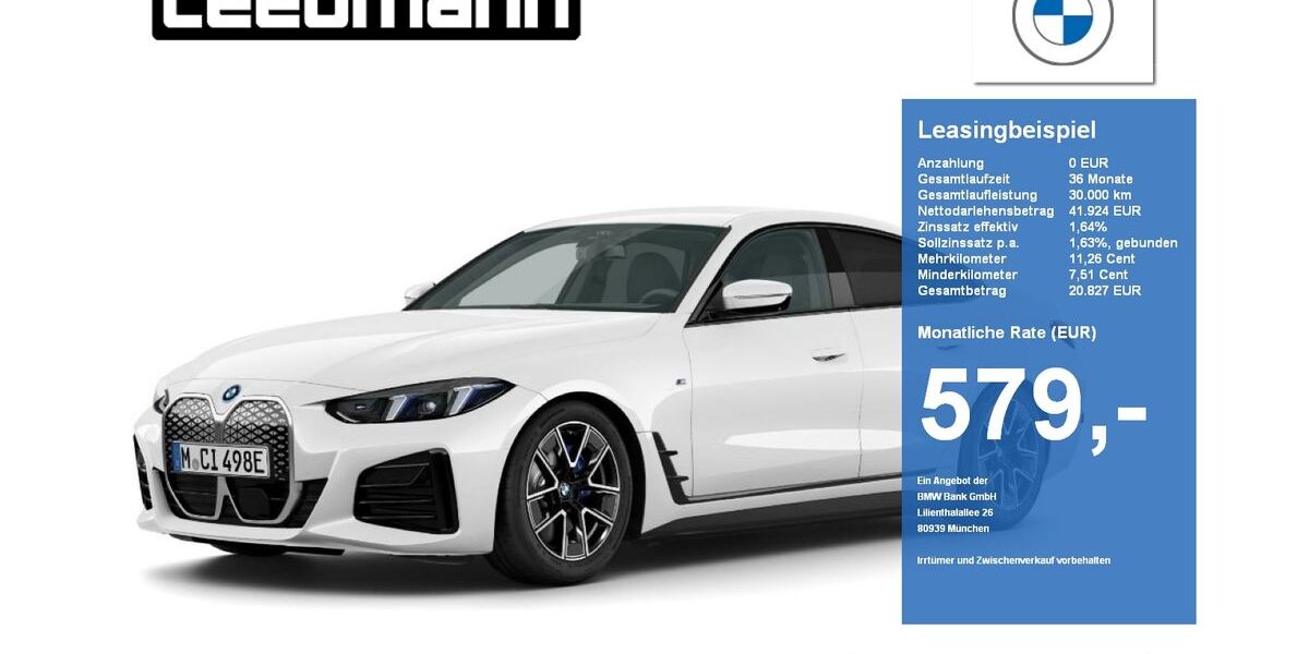 BMW i4 9.999 km 49.890 &euro; Deggendorf 94469