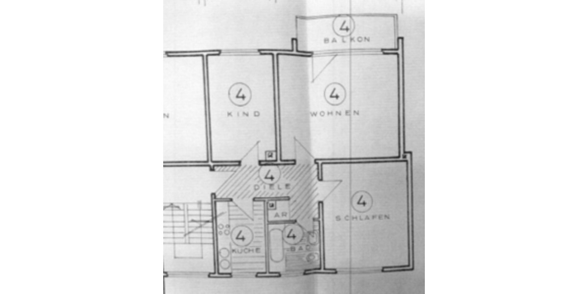 Etagenwohnung Mülheim an der Ruhr Rechtsruhr-Nord - 3 Zimmer, 76 m&sup2;, 165.000&euro; | Angebot:24794001