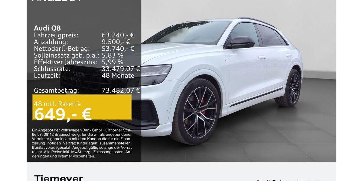 Audi Q8 76.120 km 57.940 &euro; Gelsenkirchen 45894