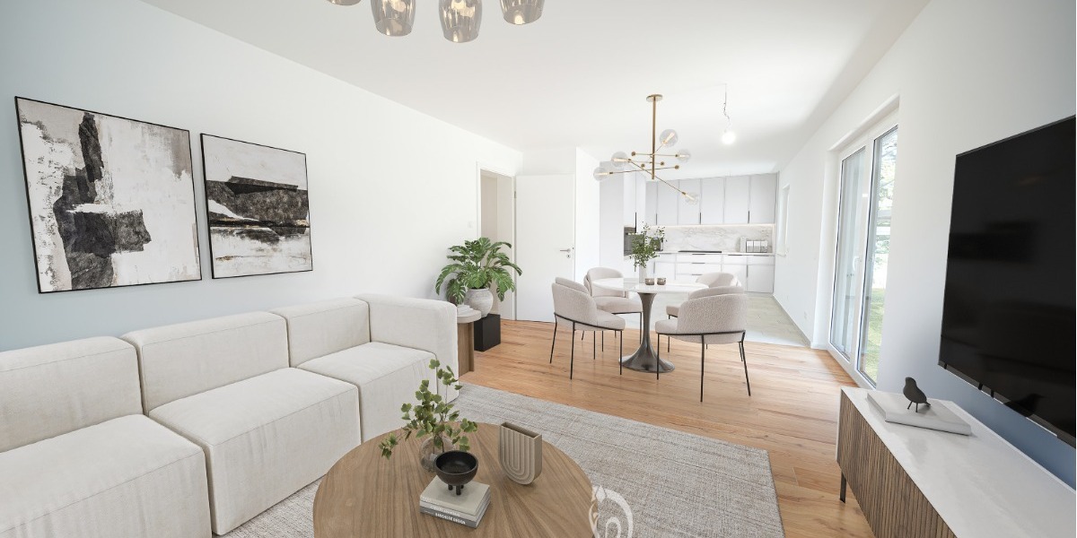 Bezugsfertig. Hochwertige 4 -Zimmer Terrassenwohnung mit Garten - Etagenwohnung Höchberg | Angebot:26675574