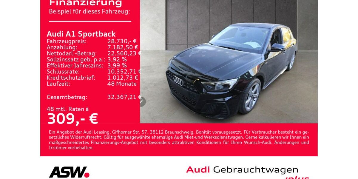 Audi A1 20.800 km 28.730 &euro; Heilbronn 74074