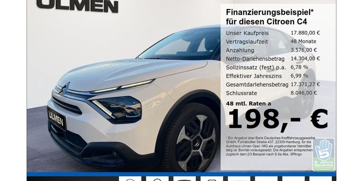 Citroen C4 33.575 km 17.880 &euro; Düsseldorf 40231