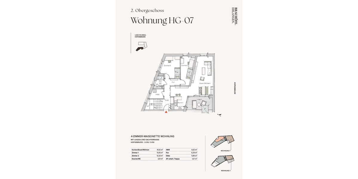 Etagenwohnung Erlangen Innenstadt - 4 Zimmer, 132 m&sup2;, 1.133.454&euro; | Angebot:26879552