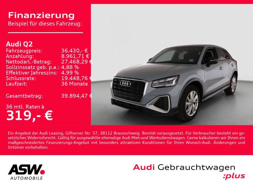 Audi Q2 18.900 km 36.430 € Heilbronn 74074