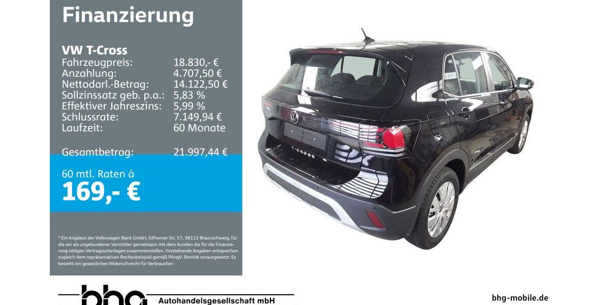 VW T-Cross 7.495 km 18.830 &euro; Bühl 77815