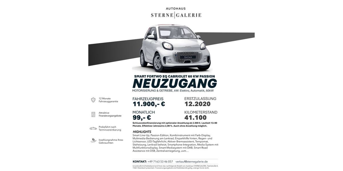 Smart ForTwo 41.100 km 11.900 &euro; Ebersbach an der Fils 73061