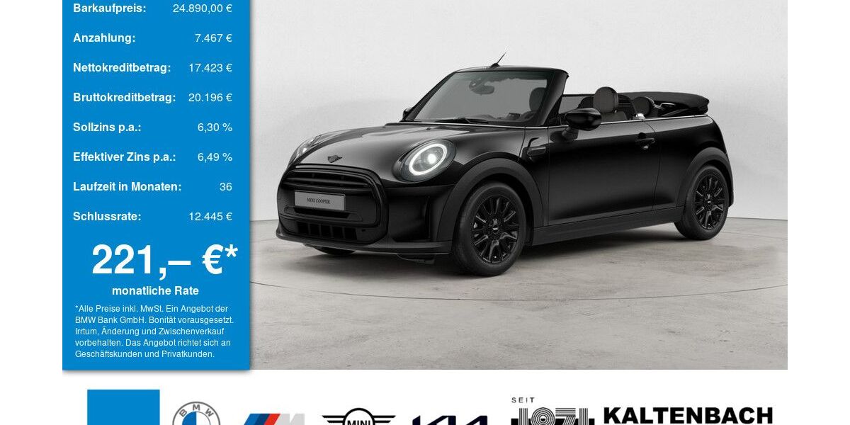 Mini Cooper Cabrio 15.589 km 24.890 &euro; Waldbröl 51545