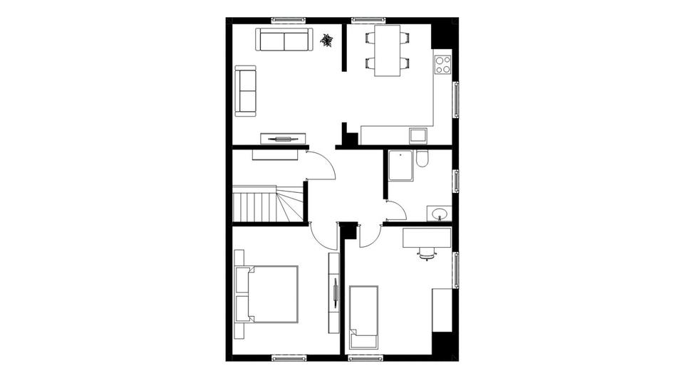 Dachgeschoßwohnung Griesheim - 3 Zimmer, 60 m&sup2;, 260.000&euro; | Angebot:26066806