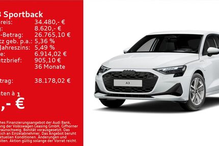 Audi A3 7.500 km 34.480 &euro; Kitzingen 97318