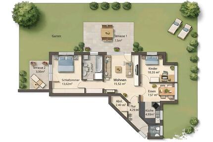 Wohnung Konstanz Konstanz-Fürstenberg - 3.5 Zimmer, 76 m&sup2;, 530.000&euro; | Angebot:24810187