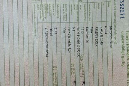 Mercedes-Benz Vito 144.985 km 16.000 &euro; Ühlingen-Birkenforf 79777