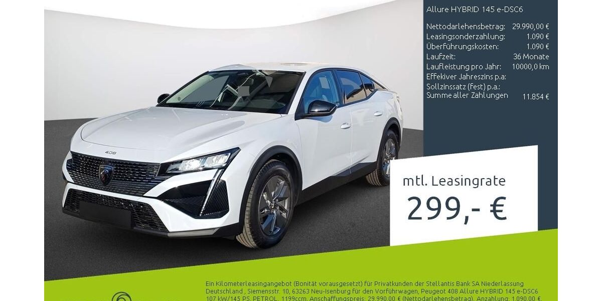 Peugeot 408 1.500 km 34.980 &euro; Borken 46325