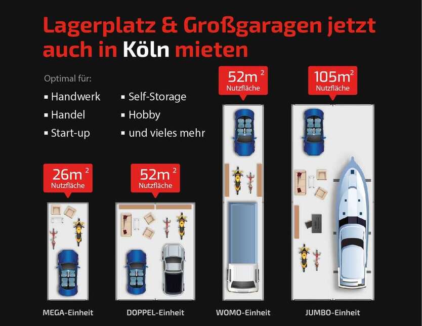 Halle in Köln 285,60 € 26 m²