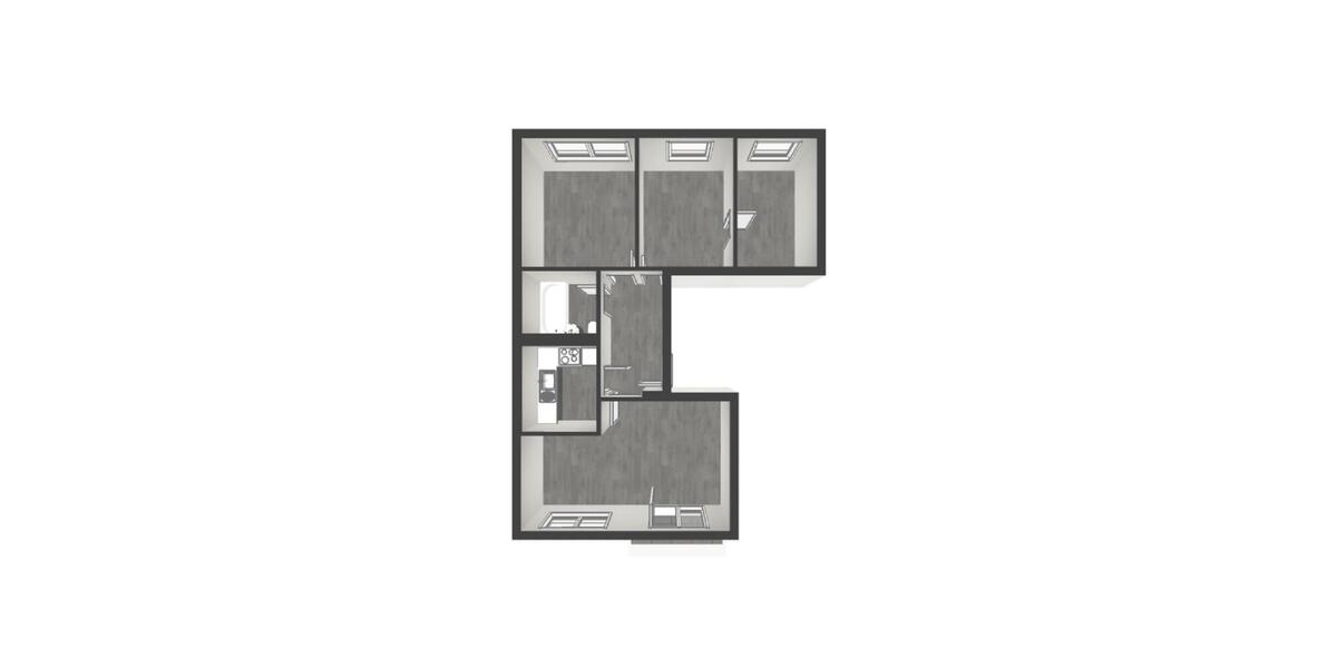 Erdgeschoßwohnung Dessau-Roßlau Brambach - 4 Zimmer, 65 m&sup2;, 389&euro; | Angebot:26549415