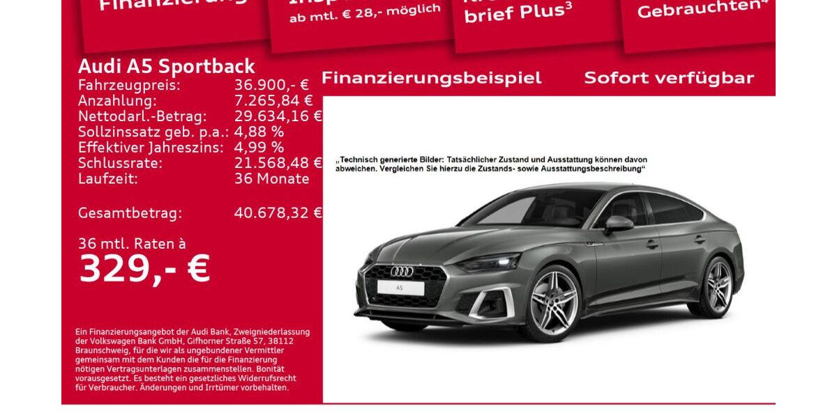 Audi A5 60.100 km 36.900 &euro; Berlin 12489