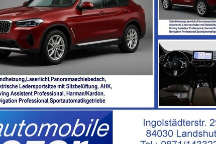 BMW X4 xDr30d Std.Heiz,Pan-Dach,Echtleder NP:93.840 22.200 km 48.990 &euro; Landshut 84030
