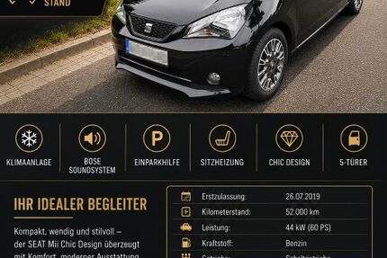 Seat Mii 52.000 km 9.390 &euro; Lengede 38268