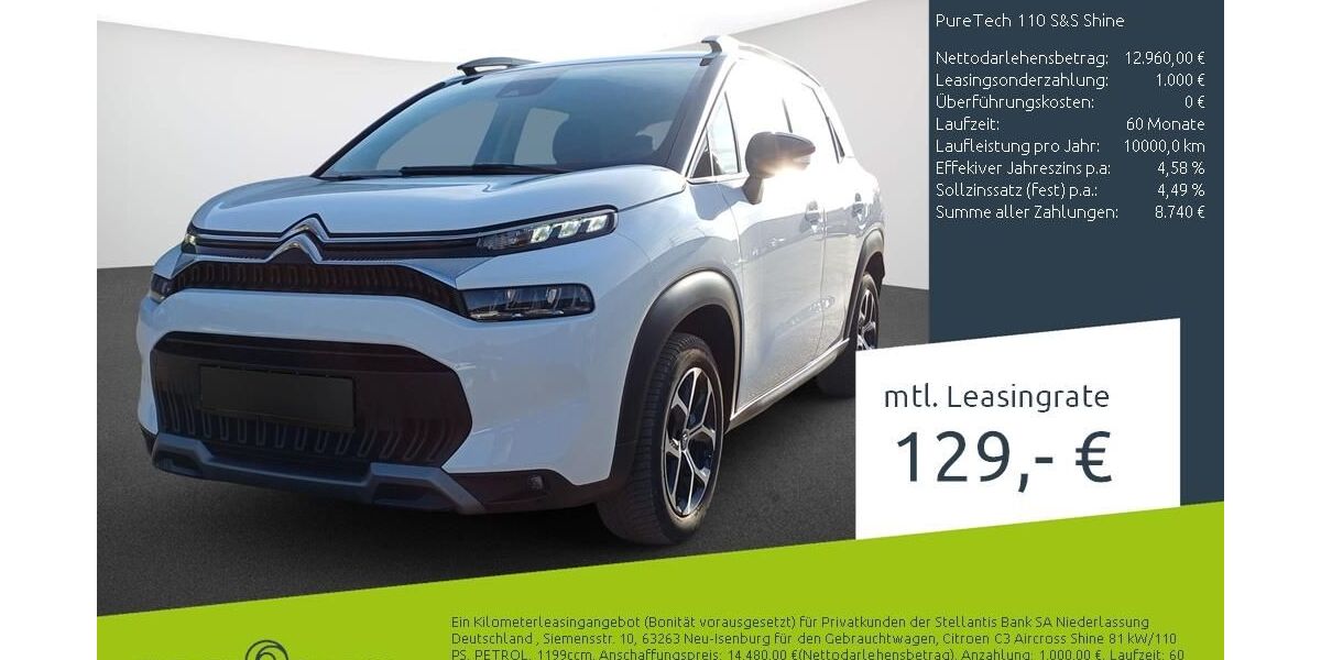 Citroen C3 Aircross 24.557 km 12.850 &euro; Bocholt 46395