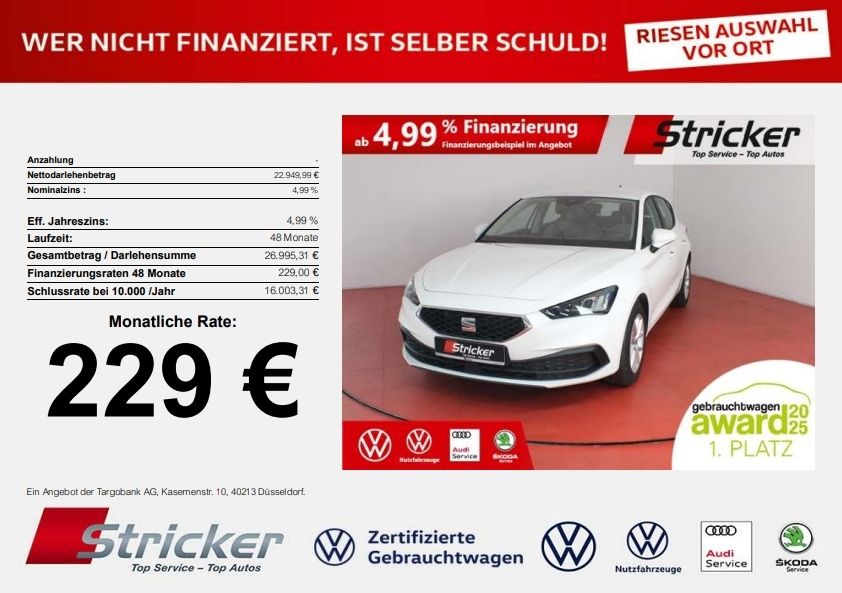 Seat Leon 22.875 km 22.449 &euro; Detmold 32760