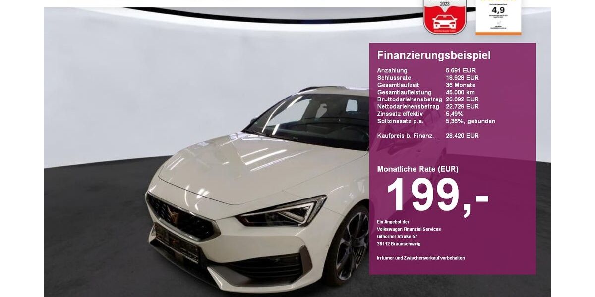 Cupra Leon 17.100 km 28.420 &euro; Albbruck 79774