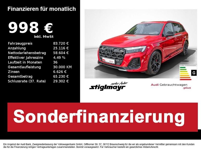 Audi Q7 9.833 km 83.720 € Pfaffenhofen 85276