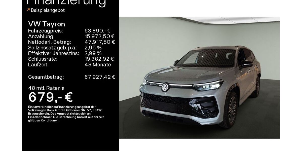 VW Tayron 1.001 km 63.890 &euro; Heidenheim an der Brenz 89520