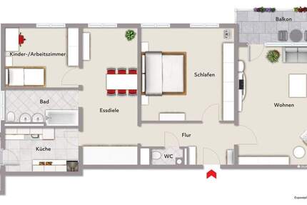 3,5-Zimmer-Wohnung in Bayreuth 4 zimmer