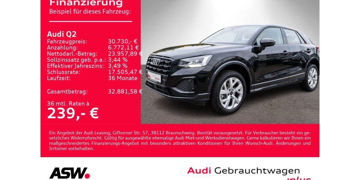 Audi Q2 31.700 km 30.730 &euro; Heilbronn 74074
